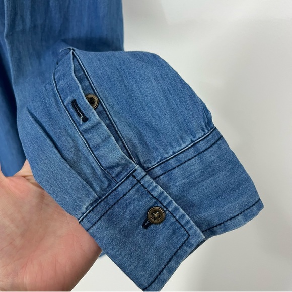 Anthropologie Holding Horses Murelet Chambray Buttondown Tunic NWT 2 - Picture 6 of 9